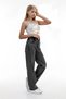 Girl's Full Waist Elastic Wide Leg Comfortable Daily Denim Jeans - 6