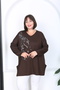 تونيك نسائي كبير الحجم مطبوع عليه حجر - 4