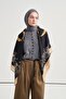 Fiora Desen Norena Wool Shoulder Shawl Black - 3