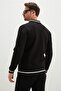3-Thread Zippered Embroidered College Jacket - 8