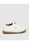 Plain Velcro Round Toe Oxford Shoe - 3