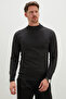 Basic High Neck Regular Fit Knit Sweater - 2