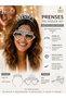 Princess Silver Crown and Glasses Set – Princess Written Heart Glasses and Crown 2-Piece Birthday Party Accessory