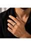 Steel Double Color Stripe Detailed Wedding Ring - 2