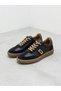 26K-055-8249 Genuine Leather Thick Sole Sneaker Casual Sports Shoes for Women