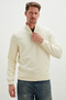 Ribbed Stand Collar Half Zipper Sweatshirt - 6