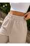 Women's Wide Leg Sweatpants with Elastic Waist, 2 Yarns, No Thread, New Season - 3