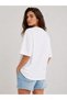 Women's Oversize White Bikini Graphic Printed T-Shirt - 2