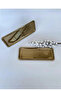 1 Piece Gold Narrow Rectangular Metal Presentation Tray 33X13 cm – Flat Tea Coffee Dessert Serving Tray - 5