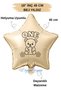 18 Inch 45 cm Foil Balloon |   One Teddy Bear Daisy Printed 1 Year Old Birthday Balloon