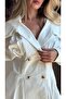 Cape Collar Gold Button Detailed Shirt - 5