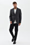 Barettas Men's Black Mono Collar Polyviscon Fabric Sports Blazer Jacket - 5