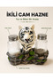 White Tiger Figured Salt and Pepper Shaker Set of 2 with Glass Containers, Decorative Kitchen and Tableware Product, Gift - 3