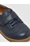 Plain Velcro Round Toe Oxford Shoe - 5