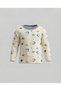 Printed Crew Neck Pajama Sets - 5