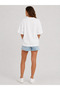 Women's Oversize White Bikini Graphic Printed T-Shirt - 3