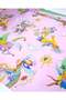 Multi-Colored Satin Cotton Viscose Satin Woven Fabric on Pink Background for Dresses & Skirts Width: 145cm - 3