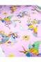 Multi-Colored Satin Cotton Viscose Satin Woven Fabric on Pink Background for Dresses & Skirts Width: 145cm - 2