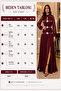 Elegant Invitation Elegance |   New Season Women's Lace Sleeve Turtleneck Slit Belted Long Crepe Dress - 5