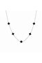 Mini Clover Model Women's Stainless Steel Necklace - Does Not Tarnish Double-Sided - 3