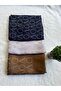 Hijab Cotton Soft Textured Viva Pattern Jacquard Shawl Set of 3 and Makeup Mirror - 2