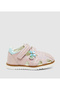 Textured Velcro Round Toe Sandals - 5
