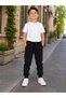 Winter Fleece-Lined 3-Thread Pocketed Unisex Children's Sweatpants for Girls and Boys, High Quality with Fleece Lining Inside.