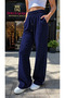 Women's Wide Leg Sweatpants with Elastic Waist, 2 Yarns, No Thread, New Season