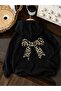 3 Yarn Combed Cotton Ribbon Printed Unisex Children's Hooded Sweat Ww4