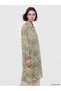 Lcw Modest Green Print Women's Shirt Tunic