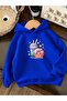 3 Yarn Combed Brown Donald Printed Unisex Children's Hooded Sweat Ww6