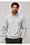 Runi Basic Regular Fit Cotton Winter Sweatshirt Gray