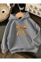 3 Yarn Combed Cotton Ribbon Printed Unisex Children's Hooded Sweat Ww3