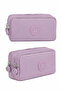 Crinkle Fabric Double Compartment Pencil Holder Pencil Case - 6