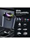 5-in-1 Car Charger 45W Fast Charge Adapter with Essential Oil Aroma Diffuser, USB-C PD 30W, USB Charging Ports, Telescopic Cable, Fragrance Bottles and Multicolor LED Light