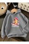 3 Yarn Combed Cotton Cappybara Printed Unisex Children's Hooded Sweatwear We1