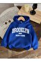 3 Yarn Combed Cotton Brooklyn Printed Unisex Children's Hooded Sweat Wq1
