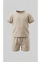 Plain Crew Neck Short Set
