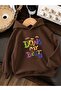3 Yarn Combed Cotton Doing My Best Printed Unisex Children's Hooded Sweatwear We6