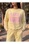 Women's Los Angeles Printed Crew Neck Sweatshirt 2 Thread Without Threaded Detail New Season