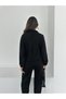 Suede Stand Collar Zipper Jacket and Trouser Set with Detailed Cuffs - 8