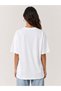 Women's Oversize White Cowgirl Printed T-Shirt - 3
