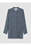 Lcw Grace Blue Patterned Women's Shirt Tunic - 5