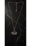 Silver Color Adjustable Baguette Stone Swan Steel Necklace - Tarnish Resistant - 45cm - 4