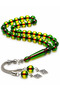 Sürmeli Amber Oval Prayer Beads with Detailed Stylish Cut Design |   Premium Gift Prayer Beads with Metal Tassels - 3