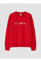 Red Atatürk Signed Girls' Sweatshirt - 2