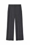 Striped High Waist Wide Belt Wide Leg Trousers – Anthracite