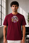 Unisex Oversize One Piece Monkey D. Luffy Snake Man Embroidered Anime T-Shirt 100% Cotton