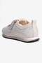 Women's Suede Sneaker with Stone Laces Mely Beige - 4