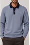 Snap Men's Regular Fit Buttoned Winter Sweatshirt Anthracite